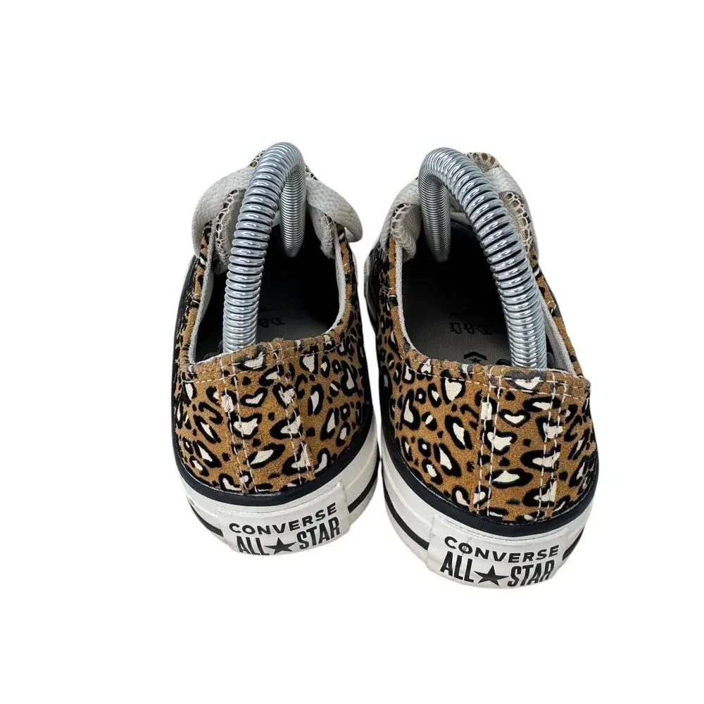 Converse Chuck Taylor All Star Sneakers Unisex M4/W6 Gold White Leopard‎ Print